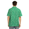 Jade Paisley Bandana Print Men’s Hawaiian Shirt-grizzshop