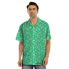 Jade Paisley Bandana Print Men’s Hawaiian Shirt-grizzshop