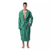 Jade Paisley Bandana Print Men's Robe-grizzshop