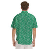 Jade Paisley Bandana Print Men's Short Sleeve Shirts-grizzshop