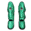 Jade Paisley Bandana Print Muay Thai Shin Guards-grizzshop