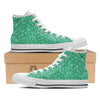 Jade Paisley Bandana Print White High Top Shoes-grizzshop