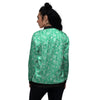 Jade Paisley Bandana Print Women's Bomber Jacket-grizzshop