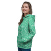 Jade Paisley Bandana Print Women's Hoodie-grizzshop