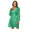 Jade Paisley Bandana Print Women's Robe-grizzshop