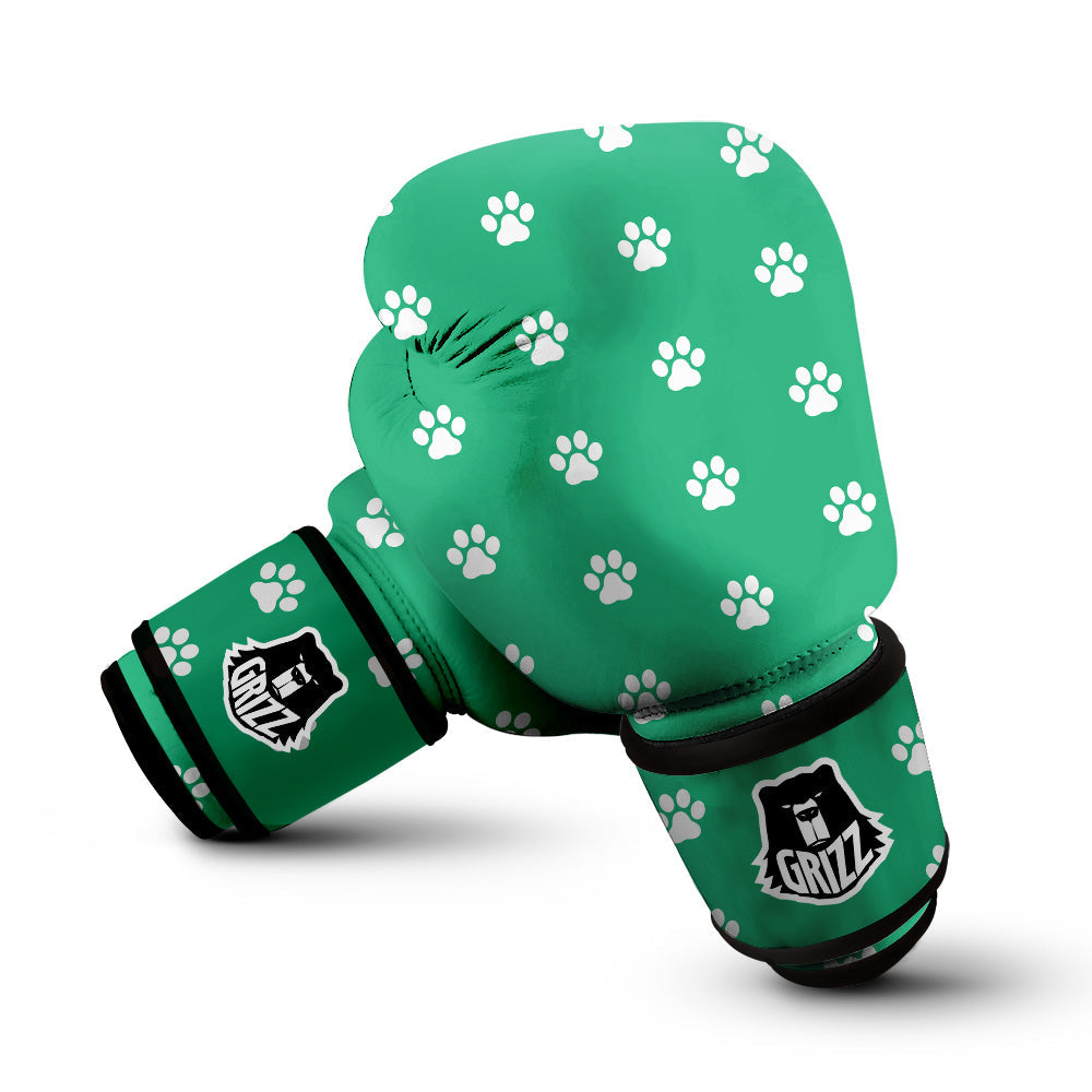 Jade Paw Print Boxing Gloves-grizzshop