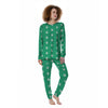 Jade Paw Print Women's Pajamas-grizzshop