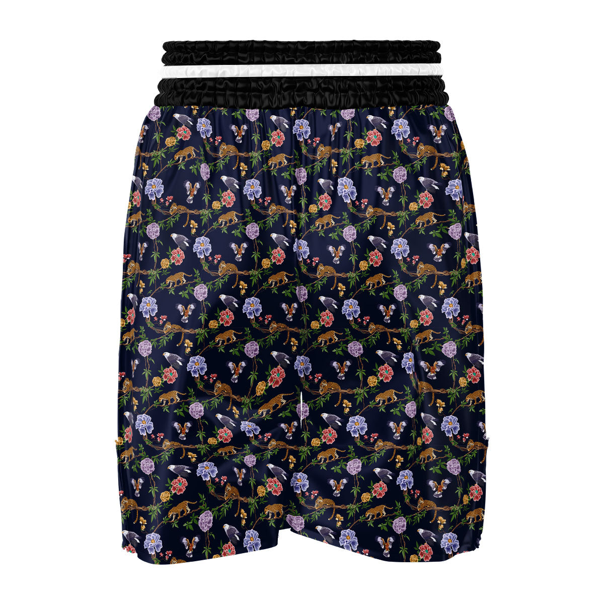 Jaguar And Eagle Print Pattern Boxing Shorts-grizzshop