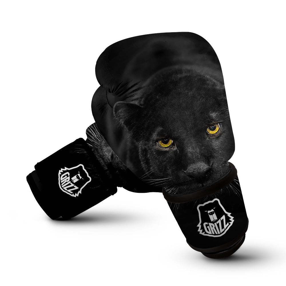 Jaguar Black Print Boxing Gloves-grizzshop