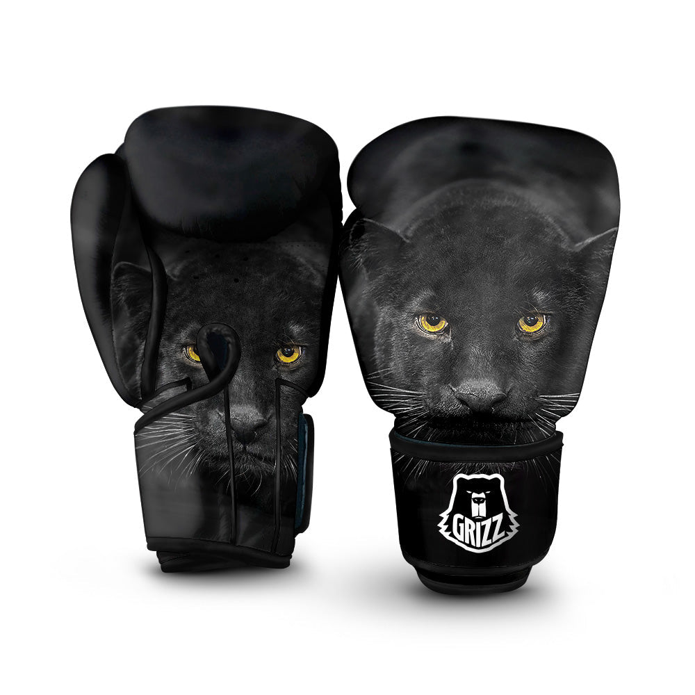 Jaguar Black Print Boxing Gloves-grizzshop