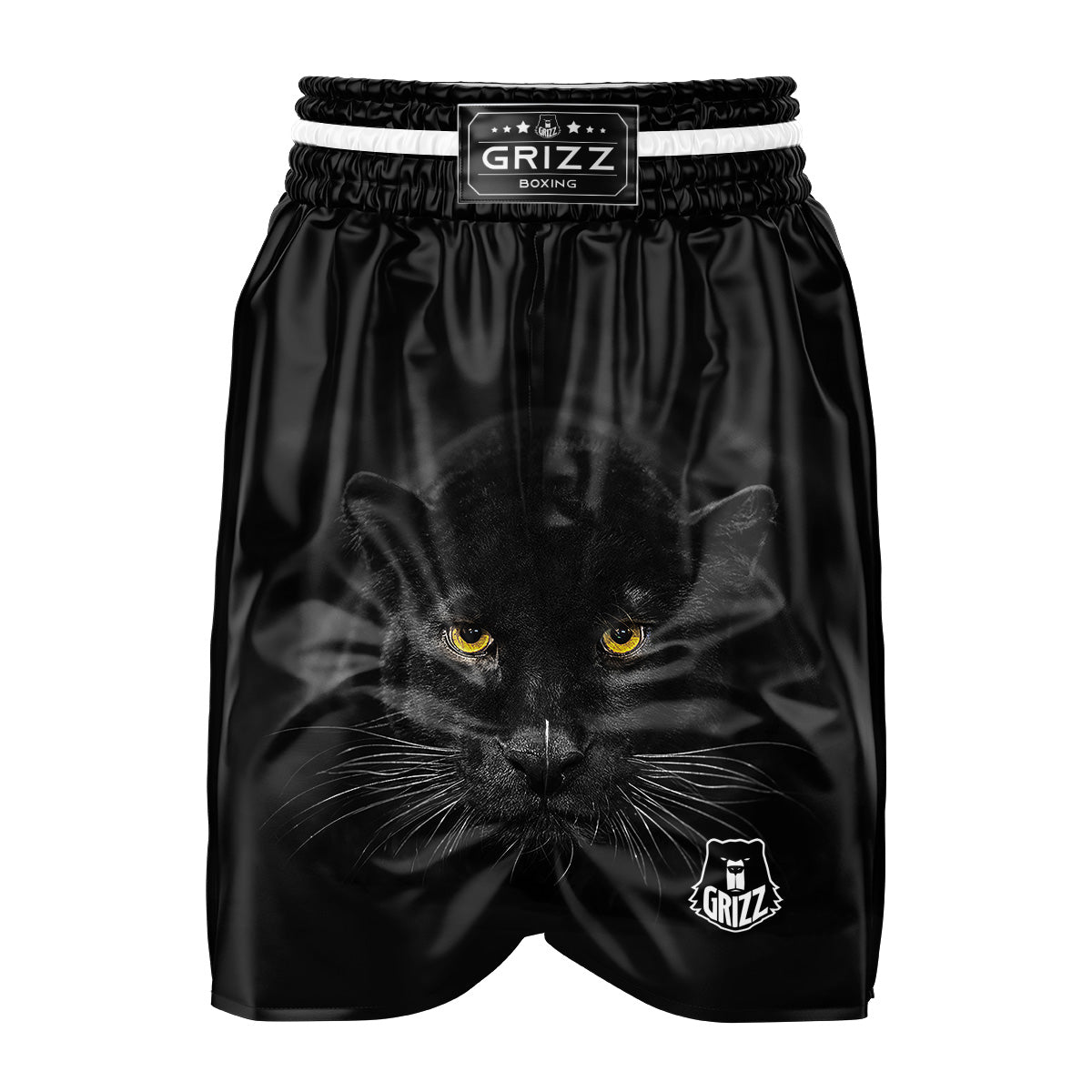 Jaguar Black Print Boxing Shorts-grizzshop