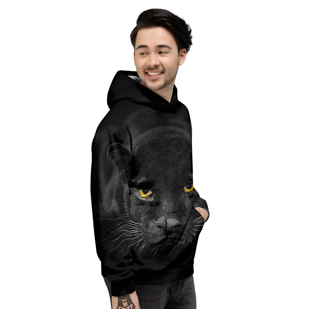 Jaguar Black Print Men's Hoodie-grizzshop