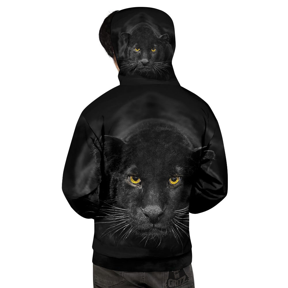 Jaguar Black Print Men's Hoodie-grizzshop