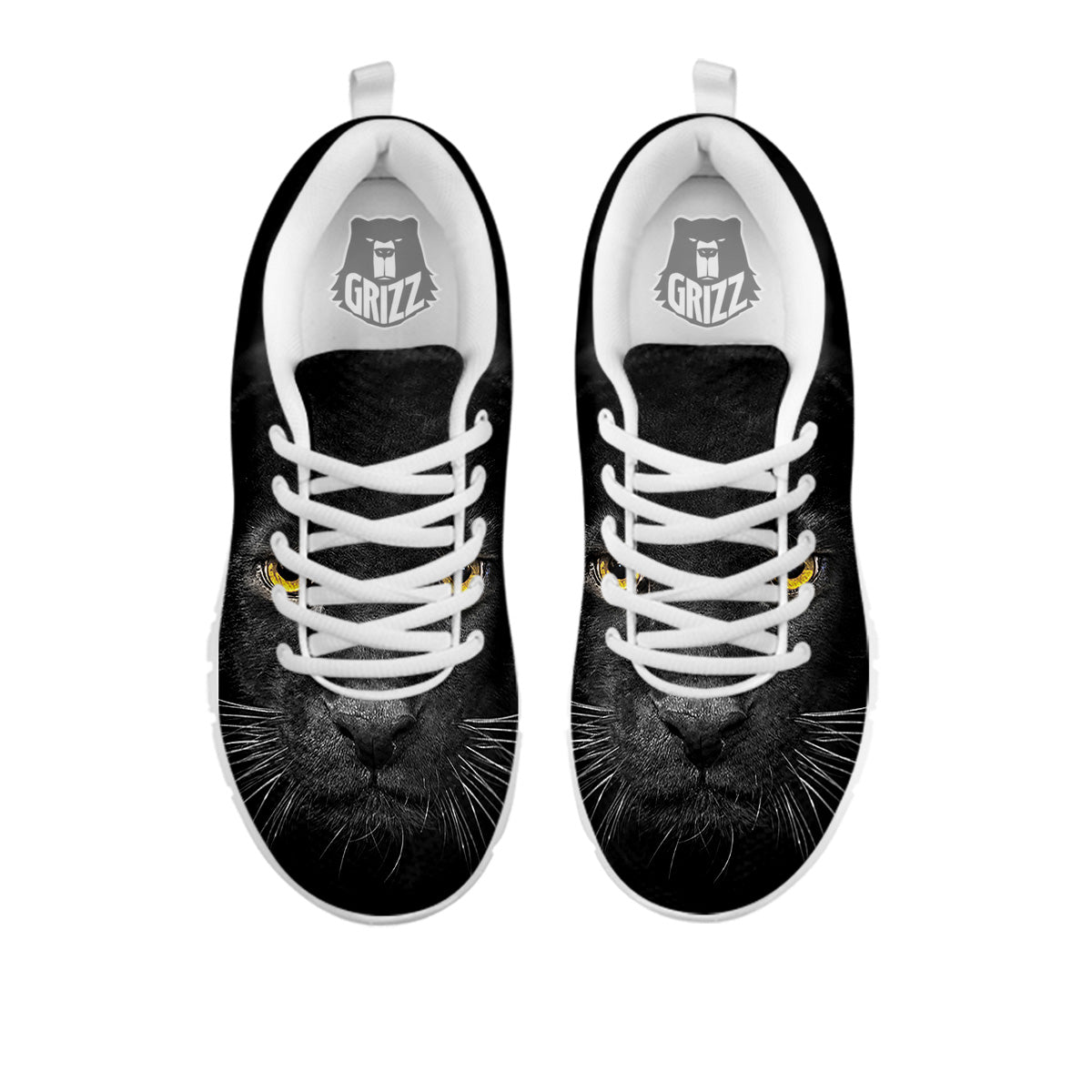 Jaguar Black Print White Sneaker-grizzshop
