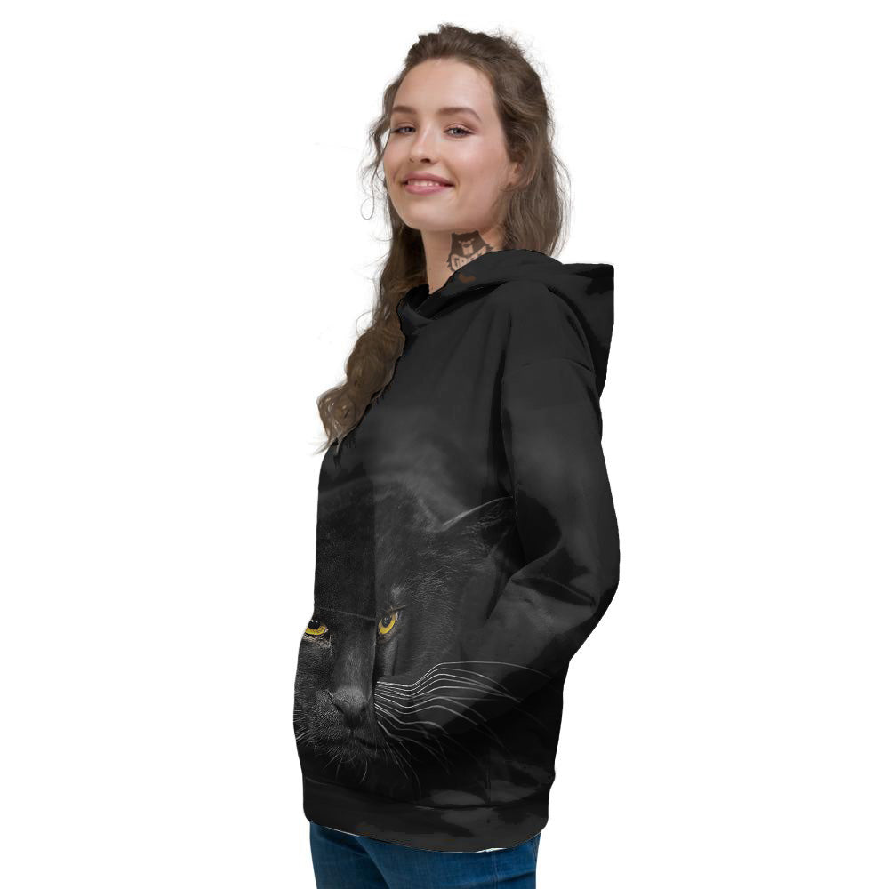 Jaguar Black Print Women's Hoodie-grizzshop