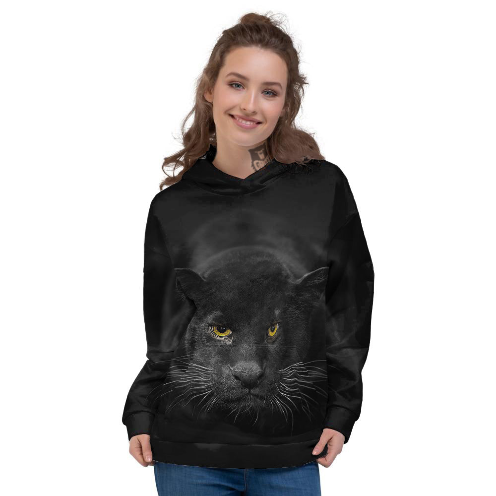 Jaguar Black Print Women's Hoodie-grizzshop