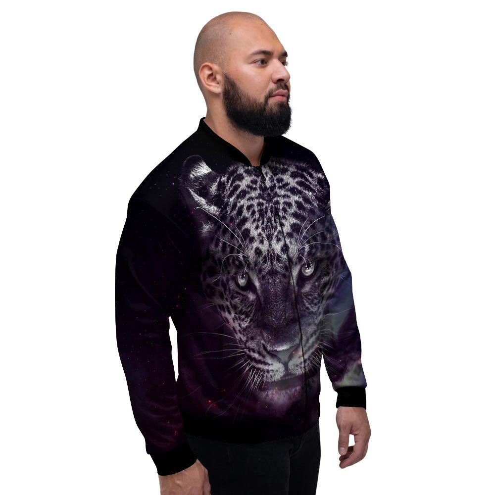 Jaguar Galaxy Print Men's Bomber Jacket-grizzshop