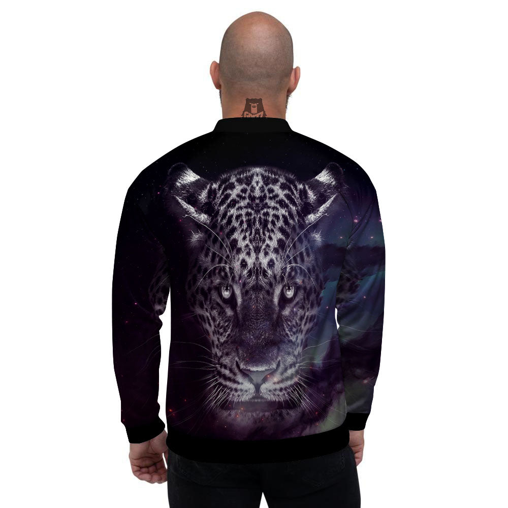 Jaguar Galaxy Print Men's Bomber Jacket-grizzshop