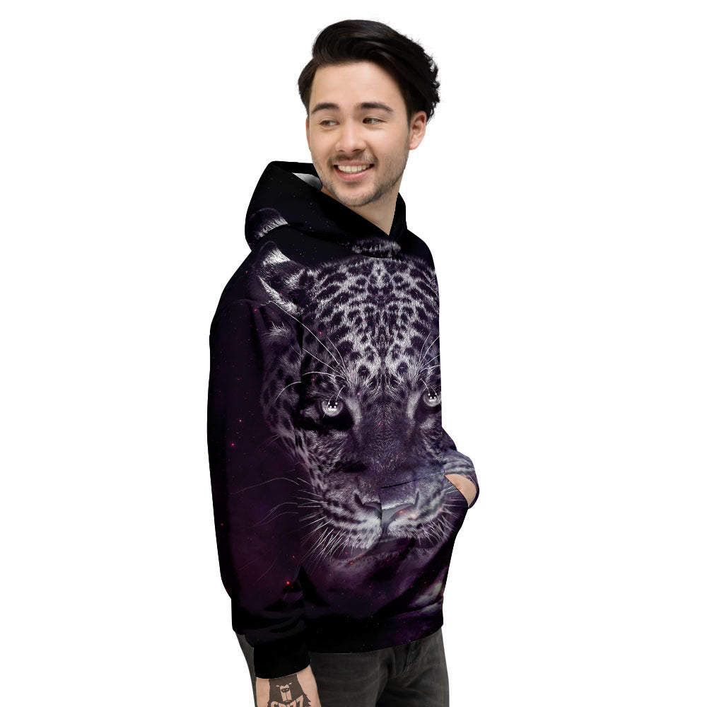 Jaguar Galaxy Print Men's Hoodie-grizzshop