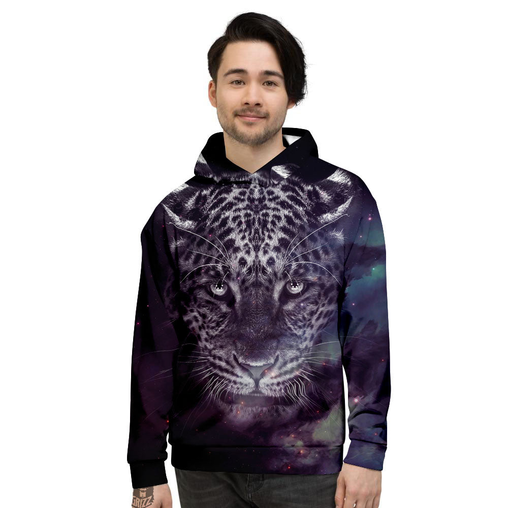 Jaguar Galaxy Print Men's Hoodie-grizzshop