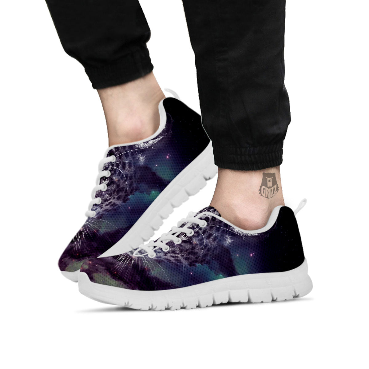 Jaguar Galaxy Print White Sneaker-grizzshop