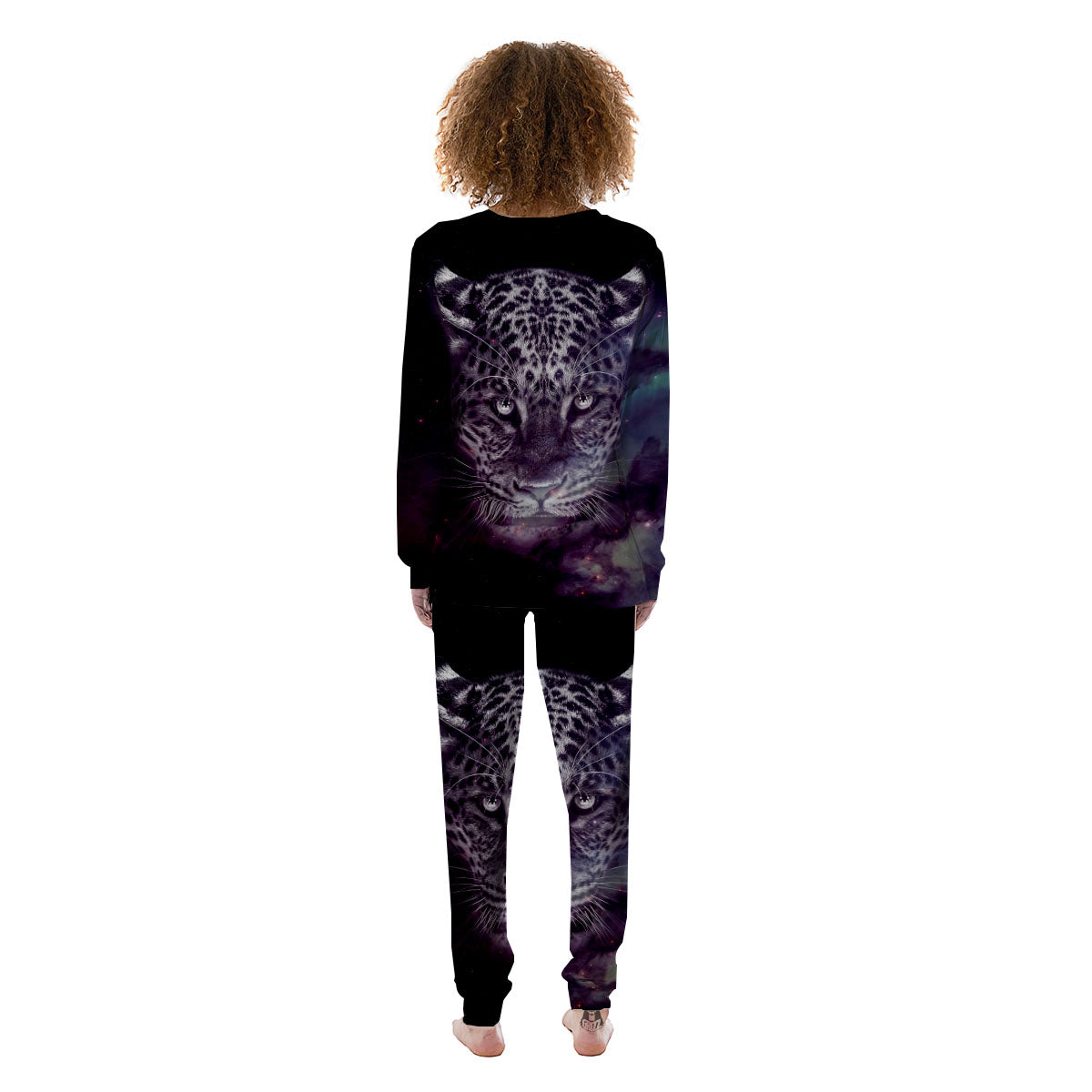 Jaguar Galaxy Print Women's Pajamas-grizzshop