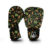 Jaguar Tropical Print Pattern Boxing Gloves-grizzshop