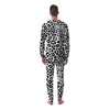 Jaguar White And Black Print Pattern Men's Pajamas-grizzshop