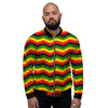 Jamaica Reggae Rasta Men's Bomber Jacket-grizzshop