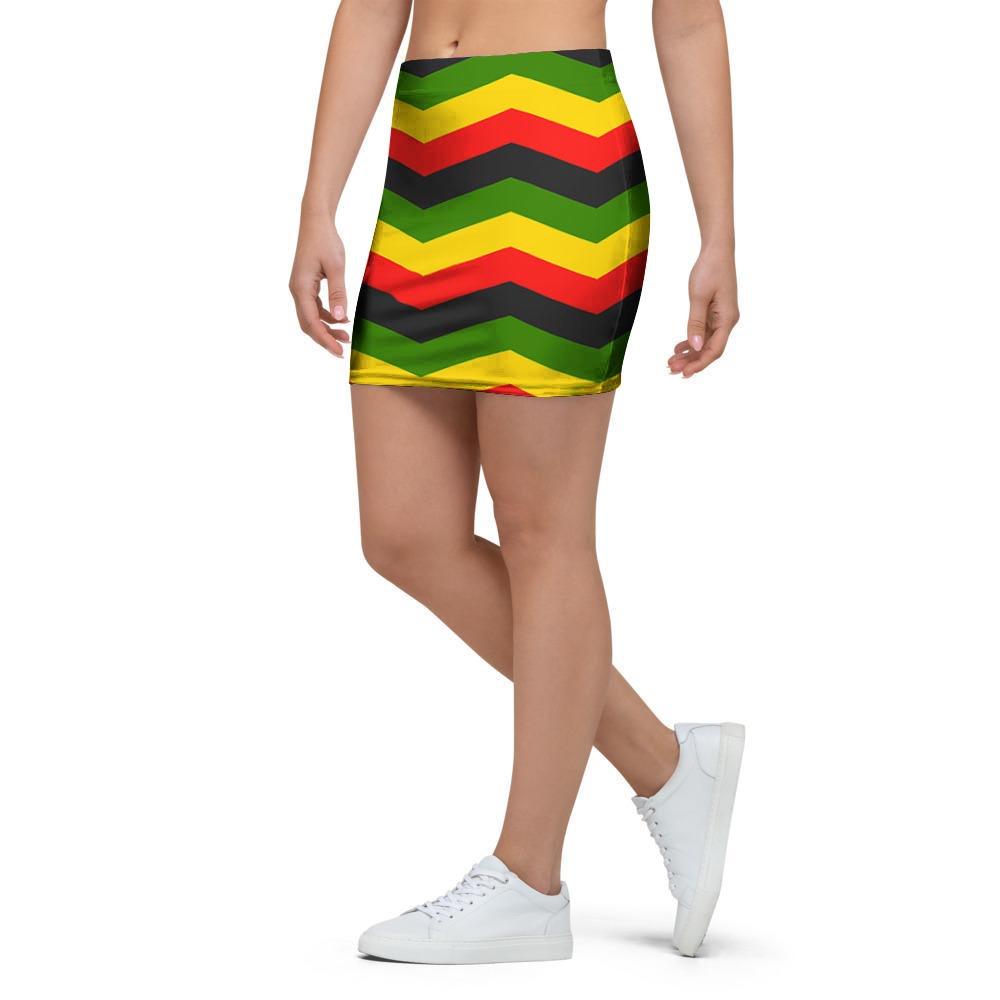 Jamaica Reggae Rasta Mini Skirt-grizzshop