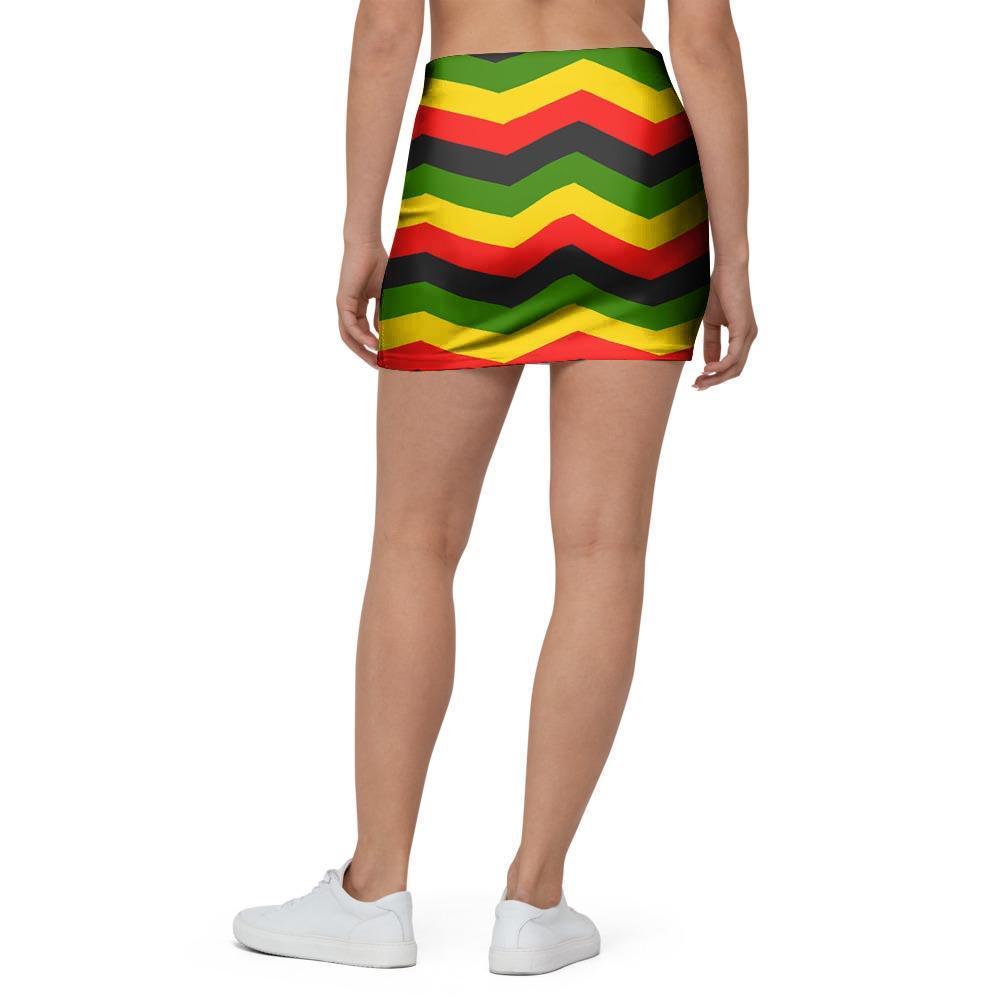 Jamaica Reggae Rasta Mini Skirt-grizzshop