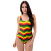 Jamaica Reggae Rasta One Piece Swimsuite-grizzshop