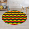 Jamaica Reggae Rasta Round Rug-grizzshop