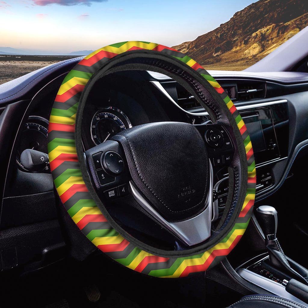 Jamaica Reggae Rasta Steering Wheel Cover-grizzshop