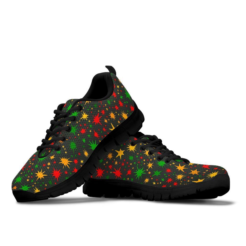 Jamaican Color Pattern Print Sneaker Shoes For Men Women-grizzshop