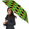 Jamaican Flag Pattern Print Automatic Foldable Umbrella-grizzshop