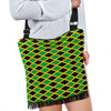 Jamaican Flag Pattern Print Crossbody bags-grizzshop