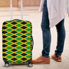 Jamaican Flag Pattern Print Luggage Cover Protector-grizzshop