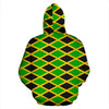 Jamaican Flag Pattern Print Men Women Pullover Hoodie-grizzshop