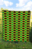 Jamaican Flag Pattern Print Quilt-grizzshop