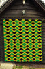 Jamaican Flag Pattern Print Quilt-grizzshop