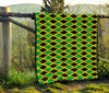 Jamaican Flag Pattern Print Quilt-grizzshop