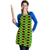 Jamaican Flag Pattern Print Women's Apron-grizzshop