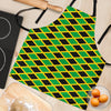 Jamaican Flag Pattern Print Women's Apron-grizzshop