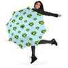 Jamaican Heart Pattern Print Automatic Foldable Umbrella-grizzshop