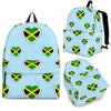 Jamaican Heart Pattern Print Backpack-grizzshop