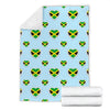 Jamaican Heart Pattern Print Blanket-grizzshop