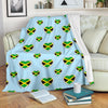 Jamaican Heart Pattern Print Blanket-grizzshop