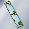 Jamaican Heart Pattern Print Car Sun Shade-grizzshop