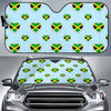 Jamaican Heart Pattern Print Car Sun Shade-grizzshop